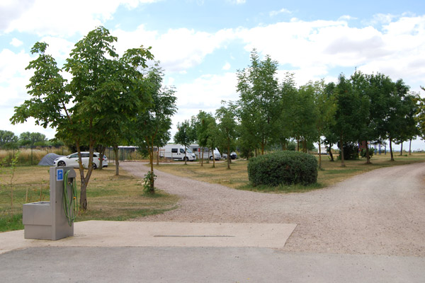 Wasserentnahmestelle auf dem Camping- & Caravanplatz