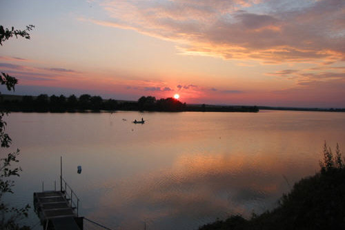 Sonnenuntergang am Alperstedter See